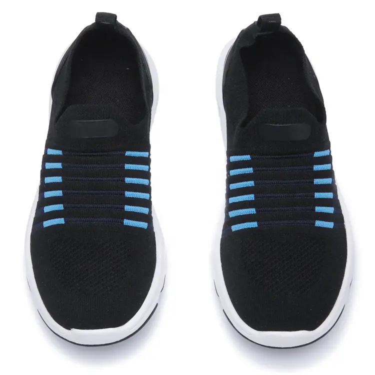 China Customized Brand Fashion Lightweight Zapatos Hombre Sneakers Knit Mesh Casual  Shoes For Men